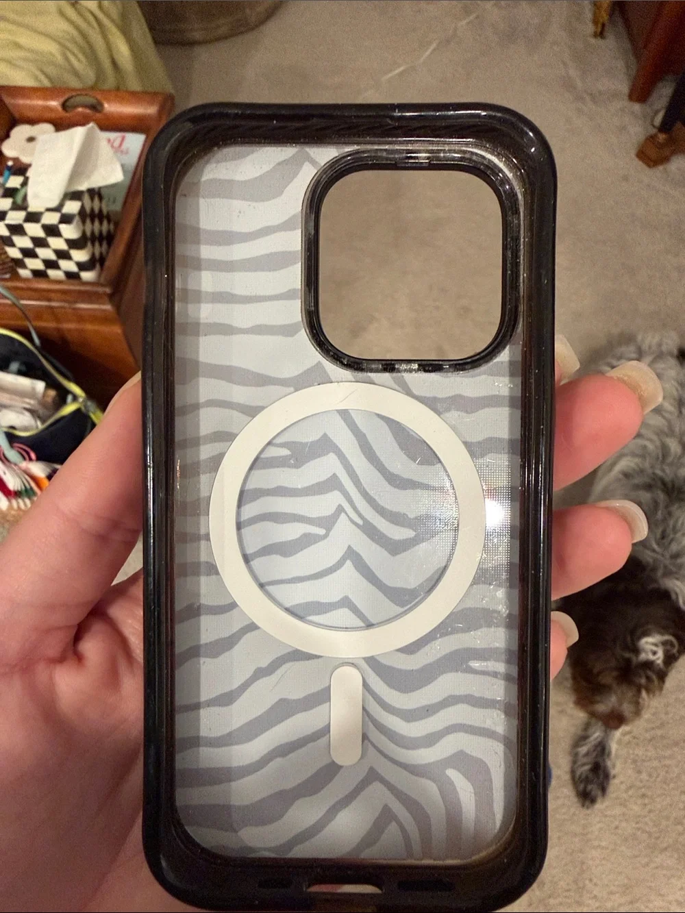 Casetify Zebra Stripe Phone Case - Brown & Cream